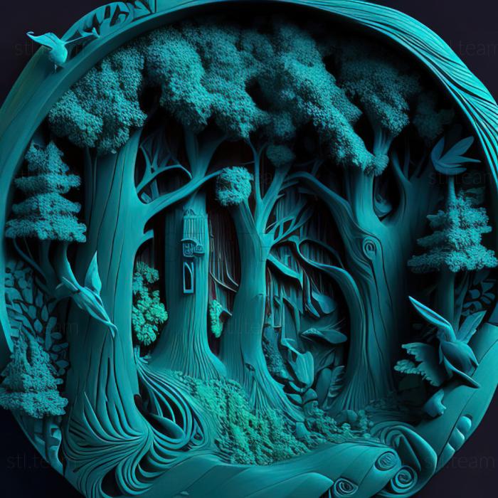 3D модель St фантазійний ліс (STL)